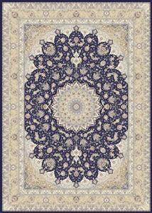 فرش مشهد 1500شانه تراکم 4500 تمام برجسته کد 814003 کاربنی تمام آکریلیک