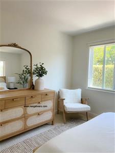 دراور 8 کشو چوبی حصیری ایکیا