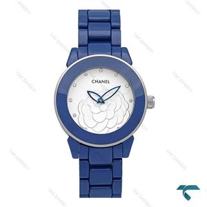 ساعت شنل زنانه سرامیکی آبی Chanel-7463-L