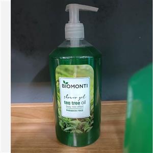 شامپو بدن بدون سولفات و پارابن BIOMONTI Tea Tree Oil حاوی روغن درخت چای 1000 میل