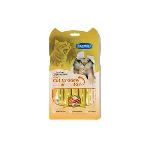 بستنی گربه فنبی مدل Creamy Bar طعم ماهی تن و میگو وزن 75 گرم