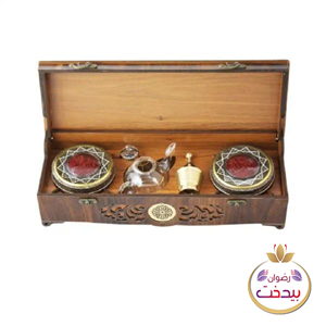 زعفران سوپرنگین صادراتی 6گرم با جعبه چوبی مدل تخت جمشید