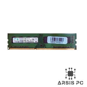 رم دسکتاپ Samsung DDR3 ظرفیت 4 گیگابایت فرکانس 1333MHz (PC3-10600U) تایمینگ CL9 نوع DIMM استوک