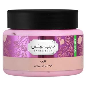 کرم ژل آبرسان بدن گلاب (ماست بدن )انواع پوست دیپ سنس