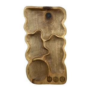 ظرف سرو مدل چوبی وارمردار کد 58