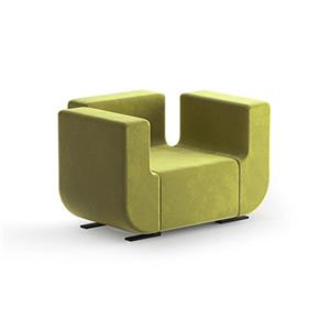 مبل راحتی CUTE تک نفره روکش پارچه‌ای