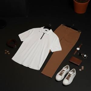 پکیج ست مردانه تیشرت نیم زیپ و شلوار مدل Rayan