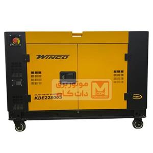 موتور برق دیزلی سایلنت سه فاز تک فاز وینکو 18کیلووات مدل KDE22800s
