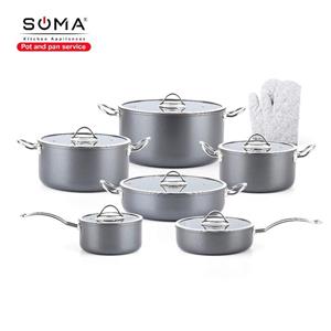سرویس قابلمه ناسیکو ۱۲ پارچه رینگ نقره ای (سرمه‌ای)  «ارسال رایگان»