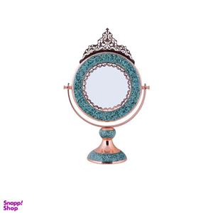 آینه گرد کوچک تاج دار فیروزه کوب آقاجانی (Aghajani)