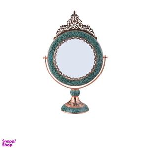 آینه گرد بزرگ فیروزه کوب آقاجانی (Aghajani)