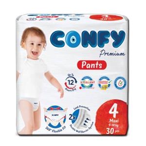 پوشک شورتی کانفی سایز 4 بسته 30 عددی