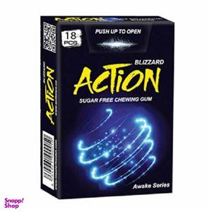 آدامس دراژه بدون شکر اکشن با طعم اکالیپتوس خنک بسته 18 عددی