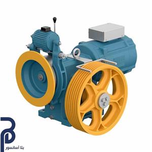 موتور گیربکس آسانسور بهران BL245 دو سرعته (AC2)- توان 6.1KW و سرعت 1m/s