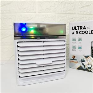 مینی کولر آبی رومیزی جدید هفت رنگ LED مه پاش کولر مینی مدل Ultra Air cooler با کیفیت عالی (پس کرایه)