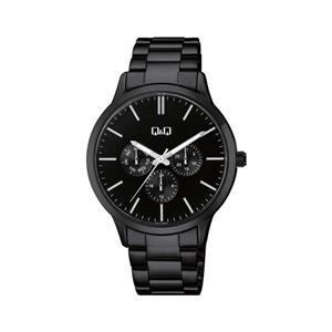ساعت مچی کیو اند کیو مردانه سه موتوره تمام مشکی QQ-5529-G