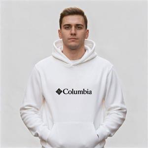 تیشرت آستین کوتاه سفید طرح کلمبیا Columbia کد BR029