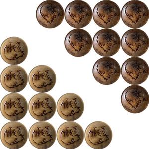 مهره تخته نرد چوب گردو کاسه ای طرح عقاب