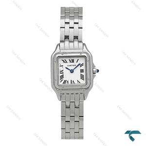 ساعت کارتیه پنته زنانه نقره ای اسمال صفحه جدید Cartier-7257-L