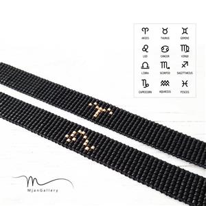 M0022 _ دستبند نماد ماه تولد 7 رج ( منجوق میوکی )