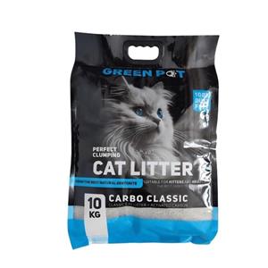 خاک گرین پت کربن دار گربه ۱۰ کیلویی