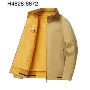 کاپشن مردانه دورو جیپ کرم داخل زرد