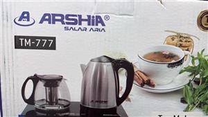 چای‌ساز Arshia عرشیا مدل TM-777 | کنارهمی، لمسی دیجیتالی ، با کتری استیل