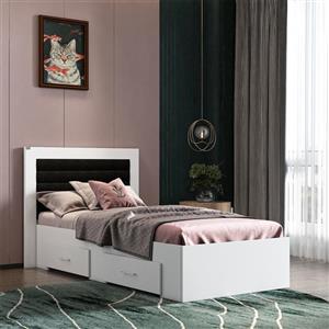 تخت خواب یک نفره اعیان مدل FH832 سایز 90x200 سانتی متر کن مدل 401179