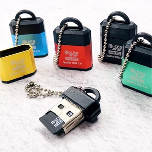 رم‌ریدر فلزی زنجیردار Micro-SD USB3