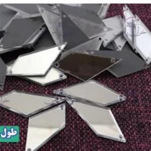 آینه دوختنی،طرح منتظم2،جنس مولتی استایل،دردو رنگ طلایی و نقره ای،بسته 40 عددی،سایز 3 سانتی