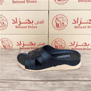 روفرشی دمپایی طبی زنانه دخترانه رنگ مشکی زیره پیو نرم لژ چهار سانتی دور دوخت رویه چرم مصنوعی سایز 37 تا 41 سبک