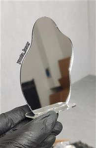 آینه دفرمه استندی رنگ نقره ای ( بسته 10 عددی)