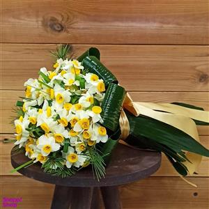 دسته گل طبیعی نرگس کد 2