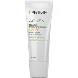 کرم مرطوب کننده بدون رنگ پرایم مدل Acnex SPF 30 حجم 50 میلی لیتر117203