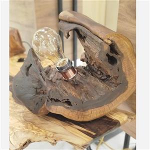 آباژور رومیزی چوب گردو 