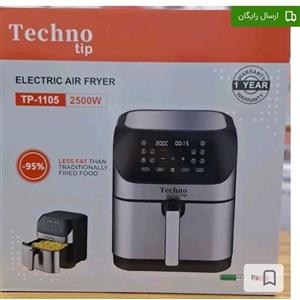 سرخ تکنو مدل 1105 سرخکن بدون روغن رژیمی حجم 8لیتری داخل استیل سبد جدا بابرنامه پخت ارسال رایگان 