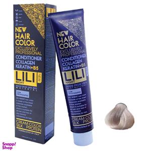 رنگ مو کم آمونیاک لی لی نایت (Lili Night) شماره PR12 رنگ مرواریدی حجم 120 میلی لیتر