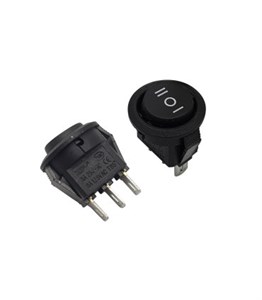 کلید راکر گرد کوچک سه حالته KCD1-601S