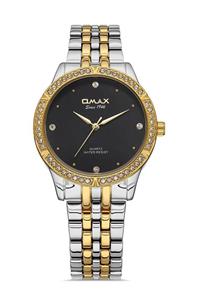 ساعت زنانه omax مدل JDP032N002 دور نگین دار بند فلزی رنگ ثابت کیفیت عالی کد 1922302