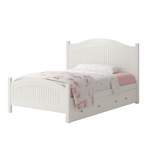 تخت خواب یک و نیم نفره MDF وکیوم مدل آرتا عرض 120 با کشو بدون تشک
