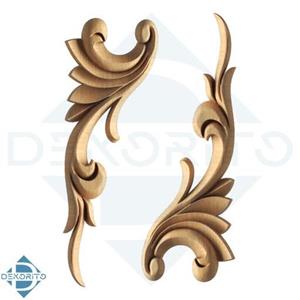 گل منبت L106 مدل گل کنج - جنس چوب راش
