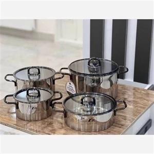 سرویس قابلمه استیل 8 پارچه زیو ZCS-1378