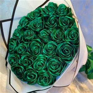 دسته گل روبانی 25شاخه ای  اکلیلی