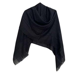 روسری زنانه مدل نخی خط دار لمه دور ریش کد 02