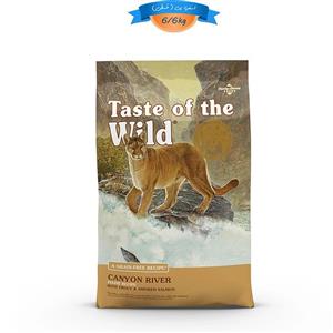 غذا خشک گربه بالغ تیست آف د وایلد طعم ماهی قزل آلا وسالمون دودی وزن 2 کیلوگرم Taste of the Wild Canyon River