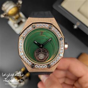 ساعت AP رویال اوک کانسپت آفشور رزگلد صفحه سبز نگیندار
