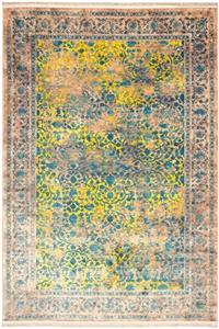 فرش محتشم کهنه نما 1000 شانه کد 900451 زمینه خاکستری (غیربرجسته)