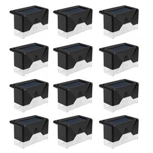 چراغ پارکی خورشیدی  طرح لب پله ای مدل SOLAR DECK LIGHTS مجموعه 12 عددی