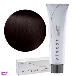رنگ مو وینکور (Vincor) شماره 4 رنگ قهوه ای حجم 100 میلی‌ لیتر