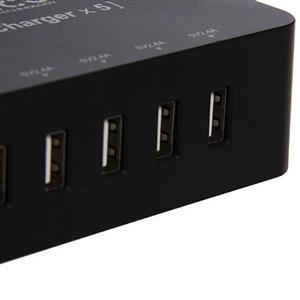 چند راهی برق اریکو مدل HPC 6A5U V1 EU WH ORICO 6AC Outlets and 5 USB Charger Surge Protector 